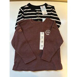 Cat & Jack Baby Boys Long Sleeve set of 2 size 18M NWT